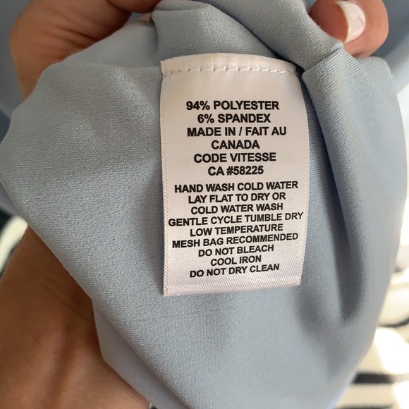 Baby blue classic shift style dress size small - Picture 5 of 7